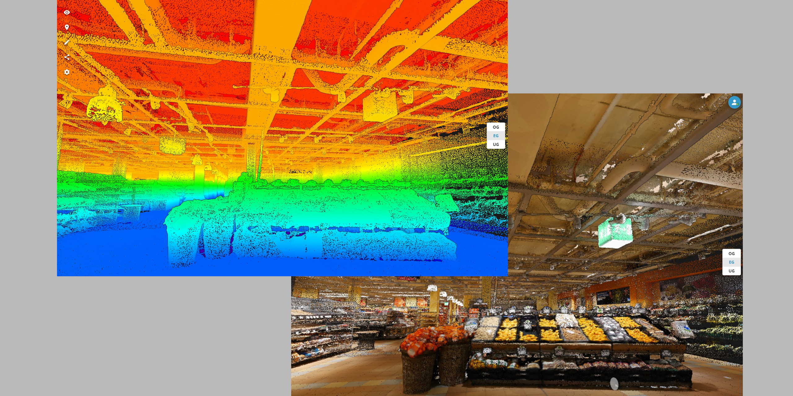 Geomatik Mobile Mapping Migros Punktwolke