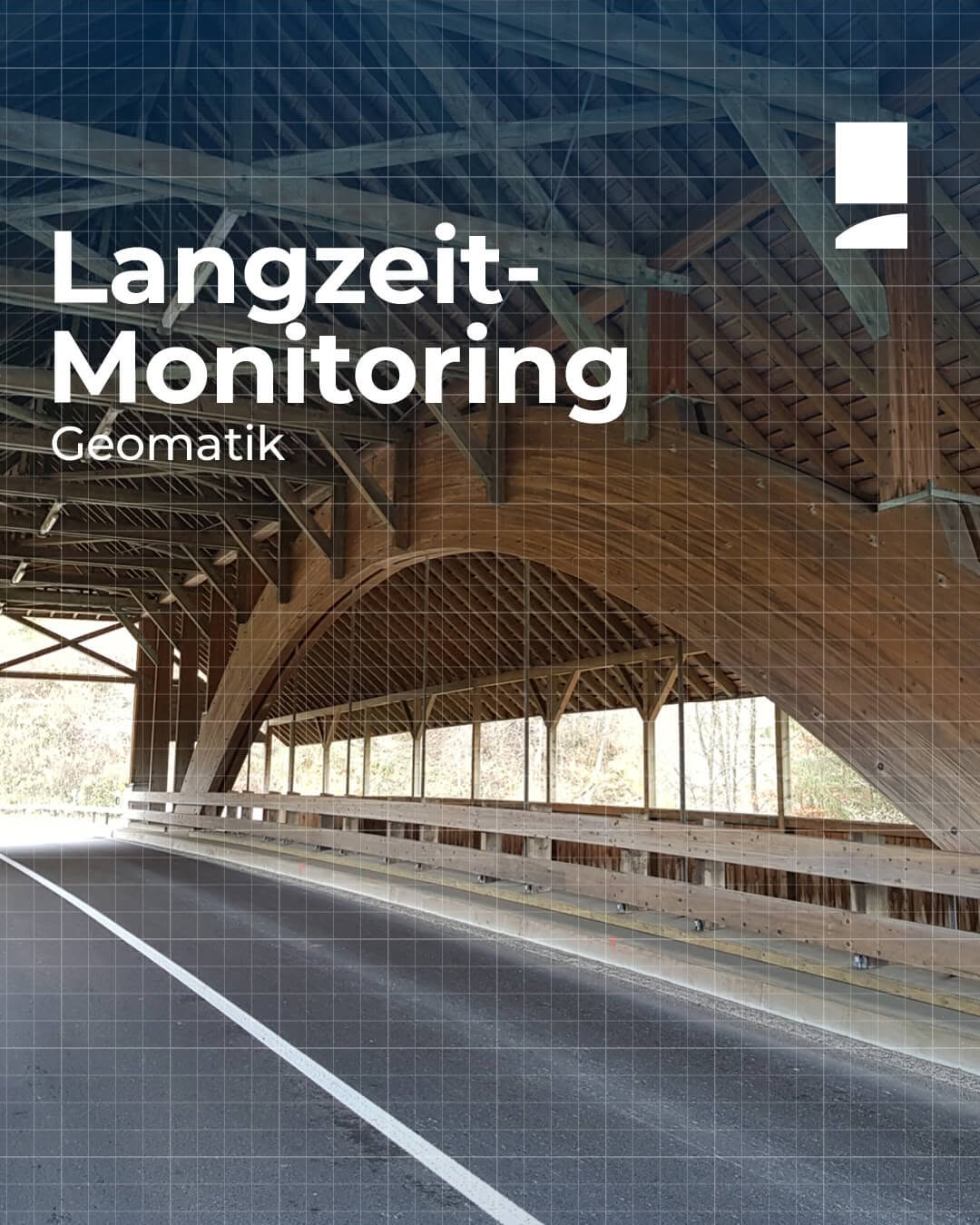 An der Lochermoosbrücke erfassen wir mit regelmässigen, hochpräzisen geodätischen Überwachungsmessungen alle relevanten...